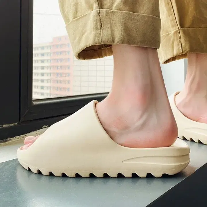 Color: Blue, Shoe Size: 35.5, Ships From: CHINA - Goosecret Men EVA Platform Cloud Slippers Soft Sole Sandals Non-Slips Bedroom Slides Male Cozy Home Shoes Soft Sole Beach Slides