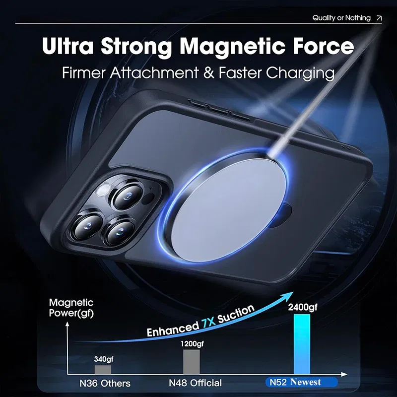 Color: Beige, Material: tpu - Magnetic Phone Case with Ring Stand for Wireless Charging iPhone 15 Pro Max 14 Plus 13 12 11 Translucent Cases Matte Slim Cov