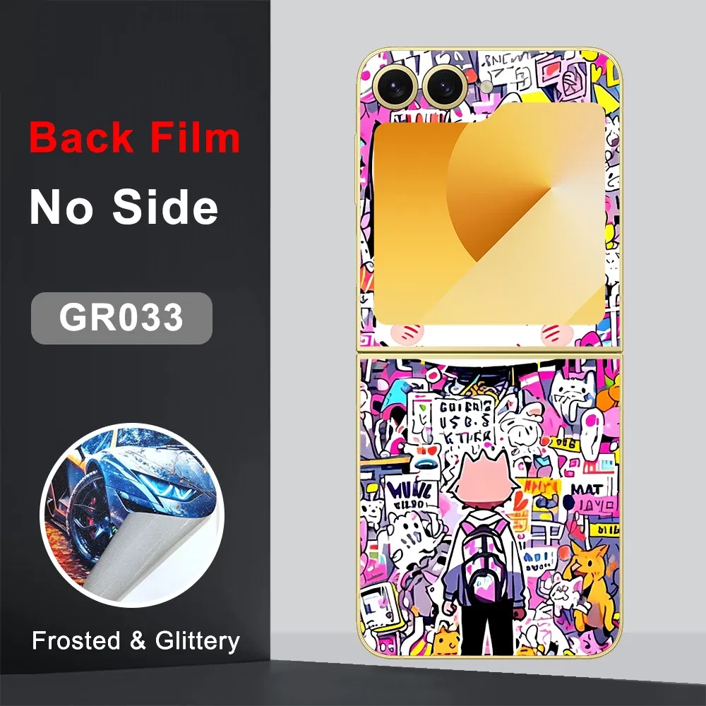 Color: Lucent, Bundle: bundle 18 - CASEKiTTY Skin For Galaxy Z Flip 5 Back Film Samsung Z Flip 6 Sticker Flip 4 3 Protective Decal Wrap Back Cover Screen Protector