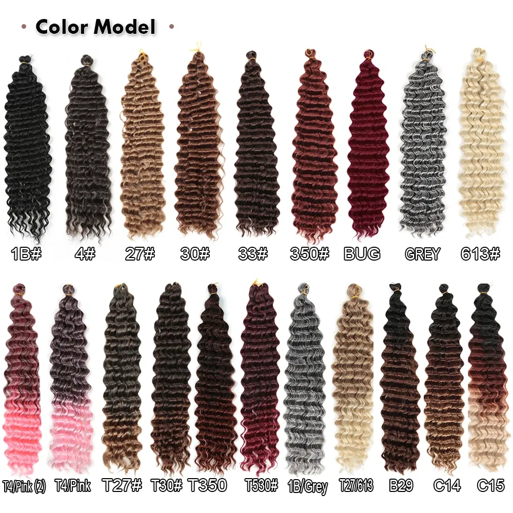 Color: #27, Ships From: CN, Stretched Length: 22inches, Bulk Buy: 1Pcs/Lot - 22-28 Inch Freetress Deep Twist Crochet Hair Natural Synthetic Braids Hair Ombre Crochet Braiding Hair Extensions Hair Expo City