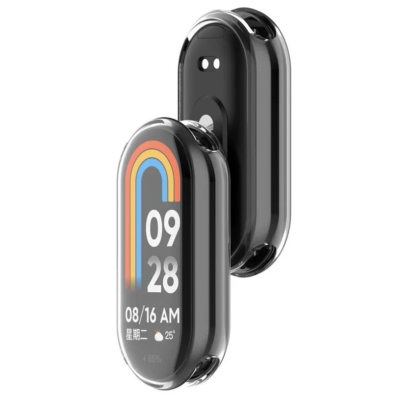 Color: multi - Protective Case For Xiaomi Mi Band 8 Screen Protector Full Cover XioMi Band8 Soft TPU Cover