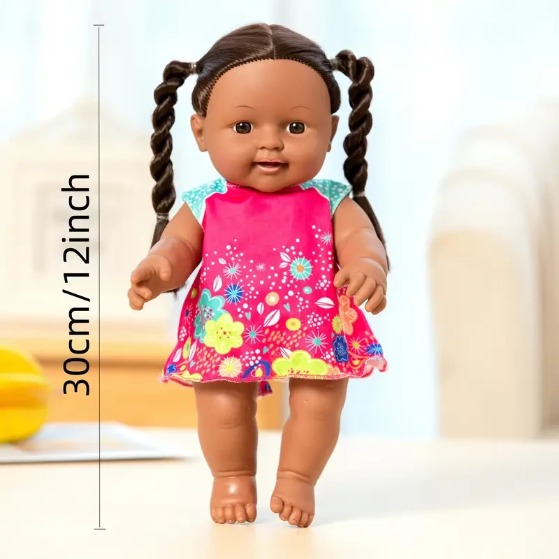 12-inch Realistic Lifelike Reborn Baby Doll - Silicone Doll Figure for Kids, Soft Rubber Toy for Role-playing, Sleeping, and Dress-up - Perfect Gift for Halloween, Thanksgiving, and Christmas