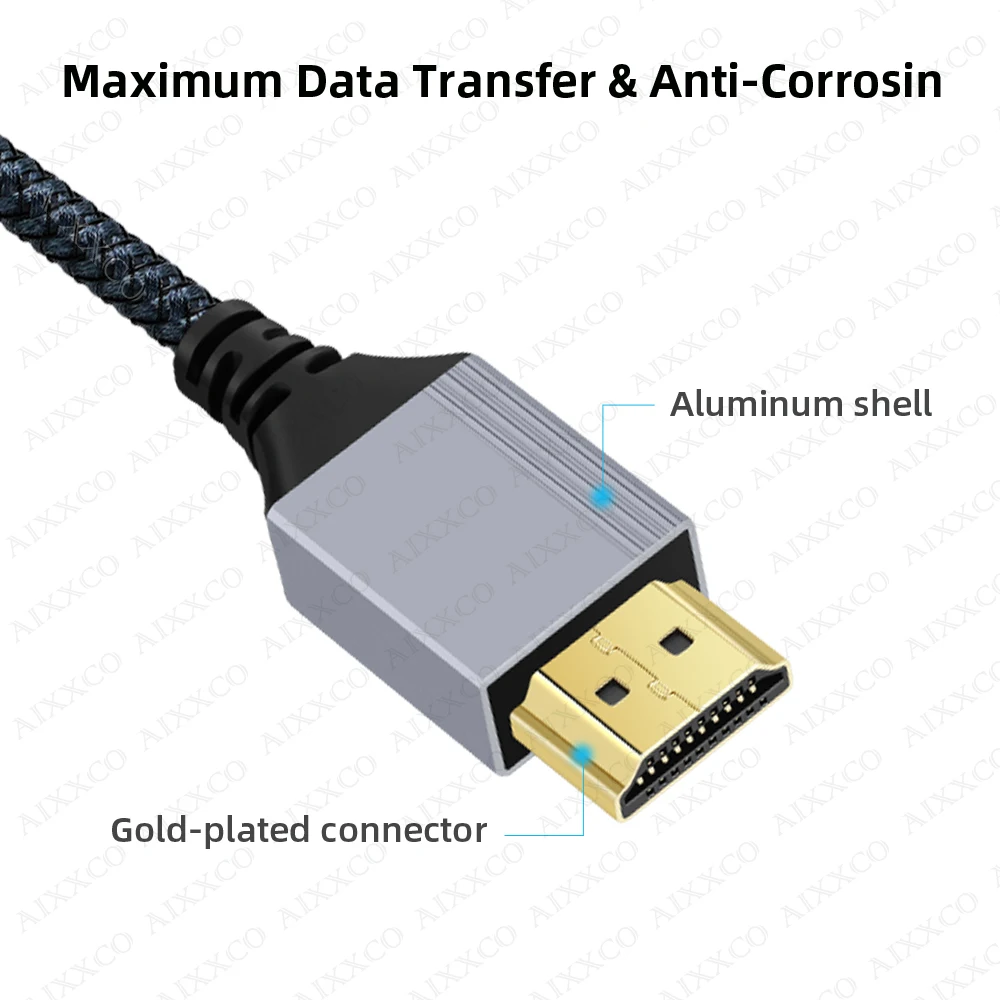 Length: 10m - HDMI-Compatible Cable 2.0 Wire 4K 60Hz for Xiaomi Xbox PS5 PS4 Laptops HDMI-Compatible Splitter Digital Cable Cord 2m 3m 5m 10m