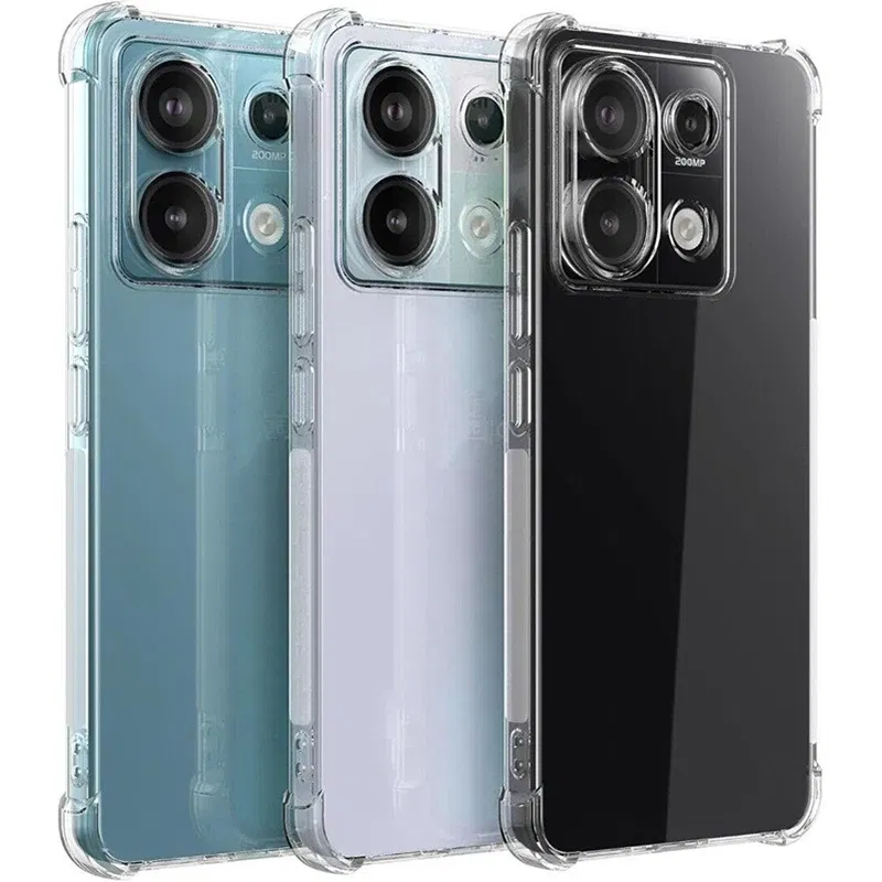 Color: GRAY - Luxury Clear Shockproof Case For Xiaomi Redmi Note 13 12 11 Pro Plus Phone Cover on Redmi Note 10 9 PRO MAX 10S 9S Back Cover
