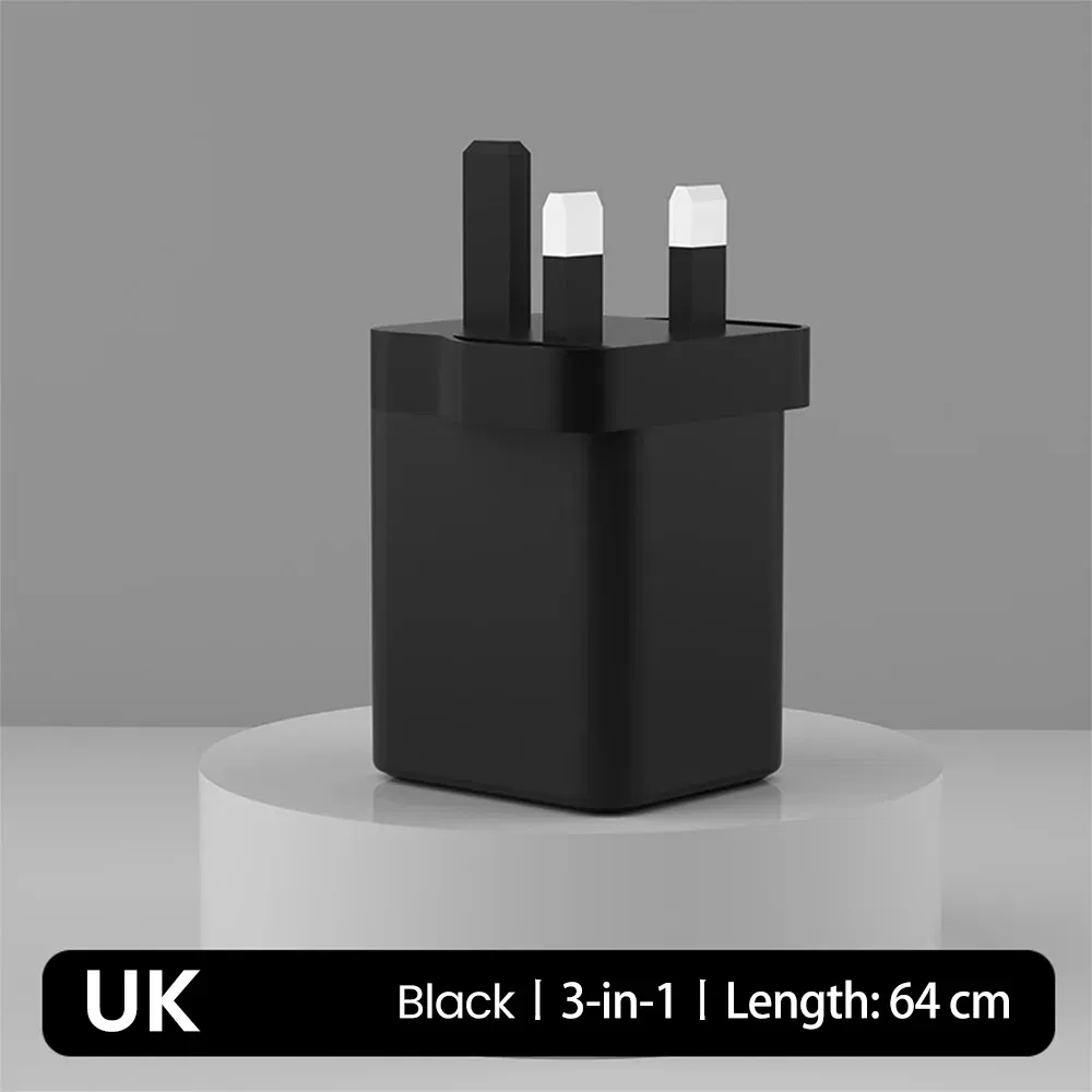 Plug Type: KR - 120W Super Fast Charge Type C USB Phone Charger With Telescopic Retractable USB C Cable For Iphone 16 15 Samsung Laptop