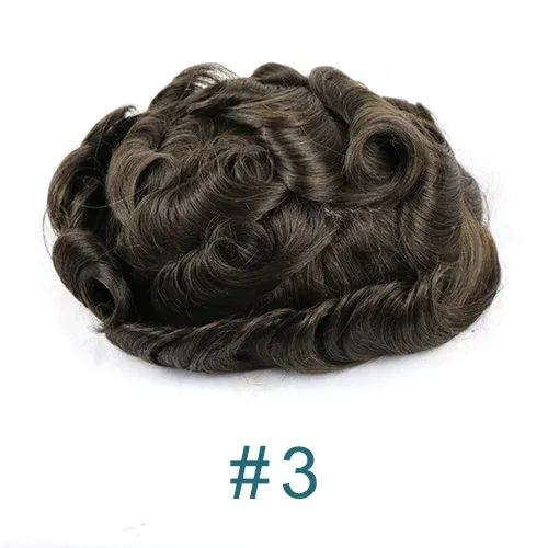 Toupee Color: 12R#, Toupee Density: 110%, Length: 6 inches, Toupee Size: 7x9, Toupee Design: free - 20MM Curly Brown Black Super Durable Mono Lace&Pu Mens Toupee Wig Human Hair 15mm Capillary Prosthesi Weave Replacement For Male