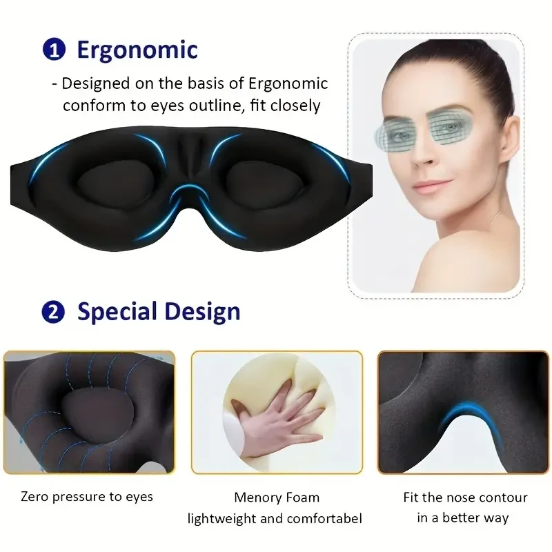 3D comfy Sleep Mask for Men & Women -
