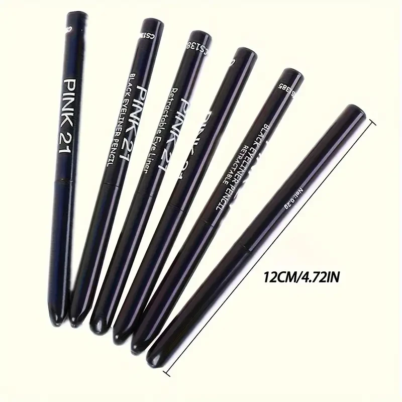 5-Pack Waterproof & Sweat-Proof Eyeliner Pencil
