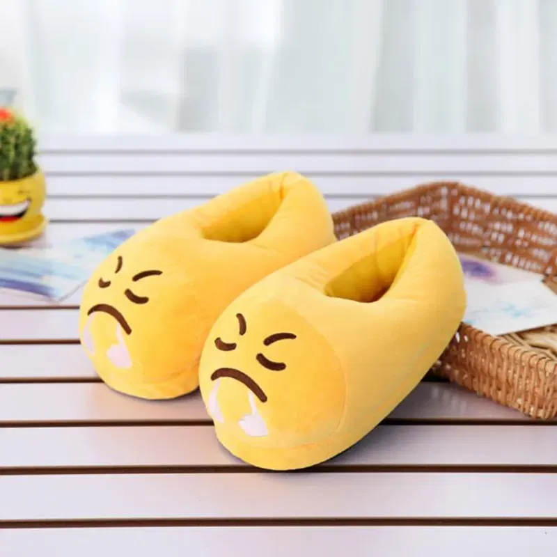 Color: black, Shoe Size: 38 - Indoor Slippers Warm Winter Home Fluffy New Fashion Men Women Bread Demon Soft Plush Shoes Unisex Cute Funny Christmas Gift