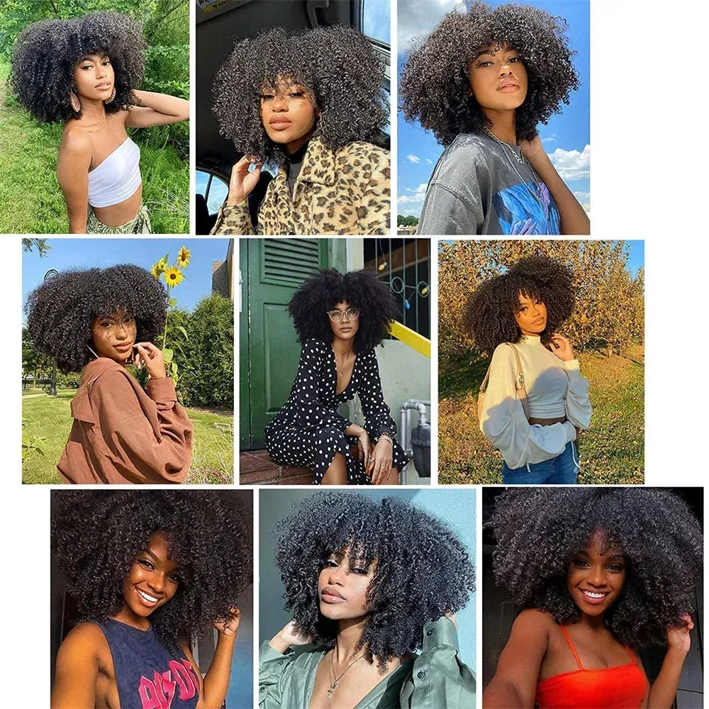 Color: Natural Color, Stretched Length: 12 12 12 - Afro Kinky Curly Bundles Brazilian 1/3 Afro Kinky Human Hair Bundles Deal 8-24" Hair Extensions Curly Human Hair Weave For Women