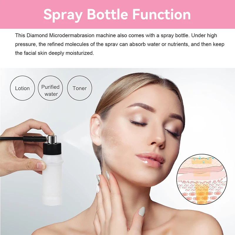 Color: Gold, Ships From: CHINA - 3 in 1 Diamond Microdermabrasion Dermabrasion Machine For Facial Blackhead Removal Acne Wrinkle Skin Care Device