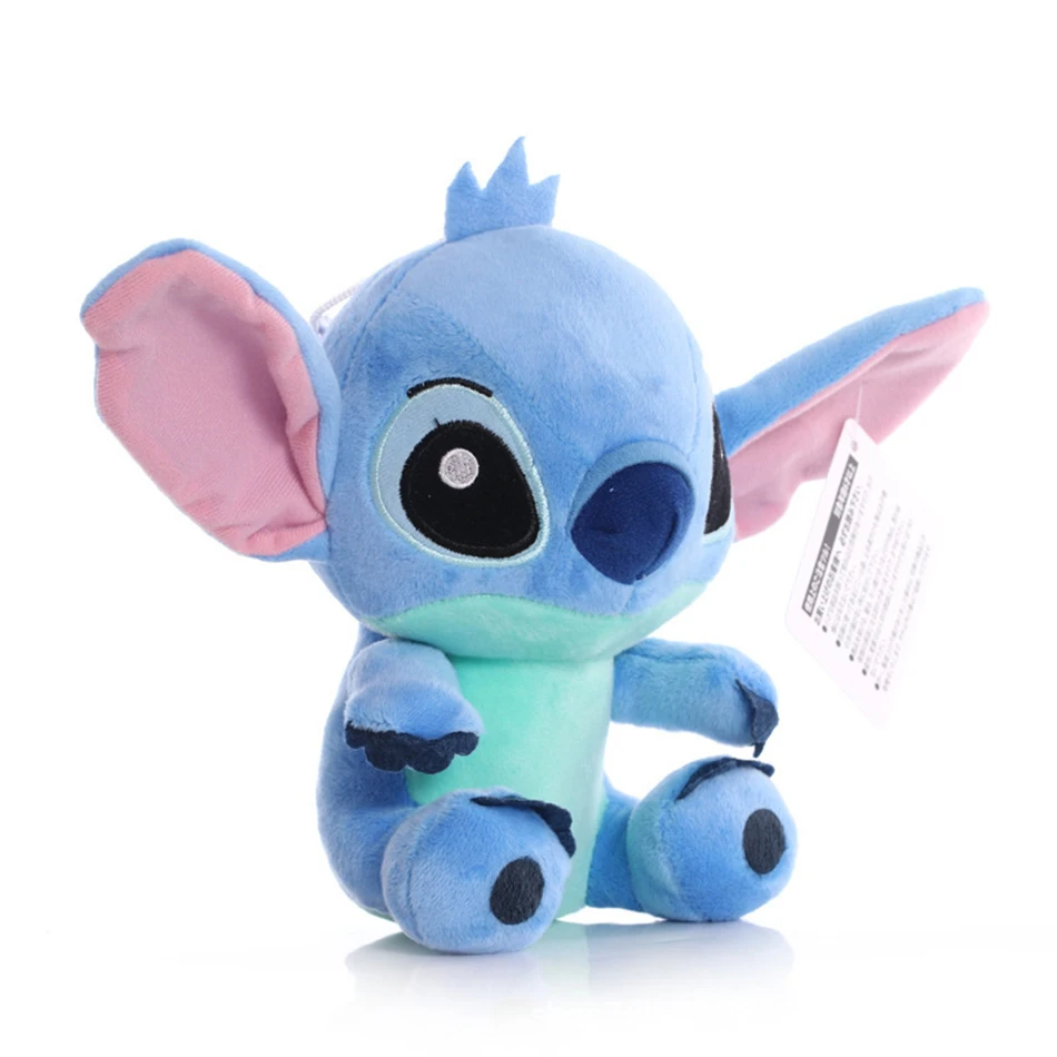 Color: Gold - 12cm 20cm 25cm Stitch Stuffed Plush Models Cartoon Stuffed Plush Dolls Anime Plush Baby Toys Kawaii Kids Birthday Gift