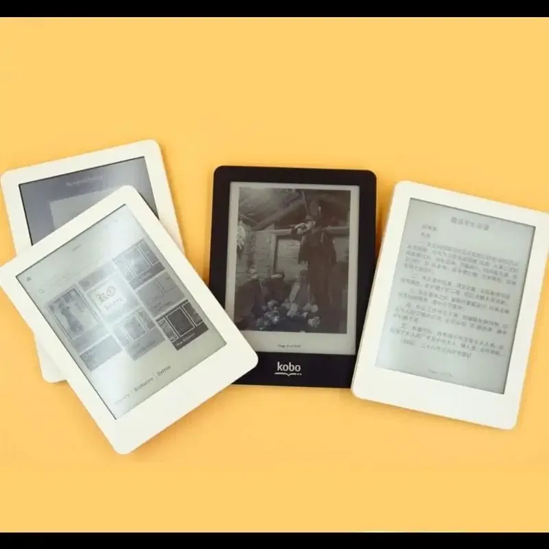 Color: Ivory, Ships From: CHINA - New! EBook eReader Kobo Glo N613 4G/16G/32G 6 inch 1024X768 WIFI e-Book Touch screen e-ink book Reader Front backlight