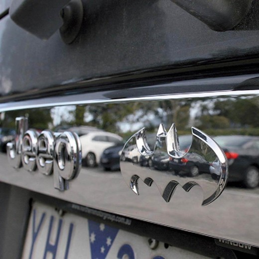 Fan Emblems DC Batman 3D Batwing Decal (Chrome)