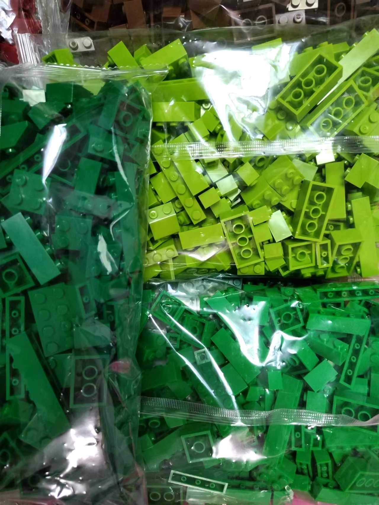 Color: Blue - Bulk Building Blocks Large bricks 17 Single colour 260g Free assembly Compatible  LEGO Children's educational creative toys DIY