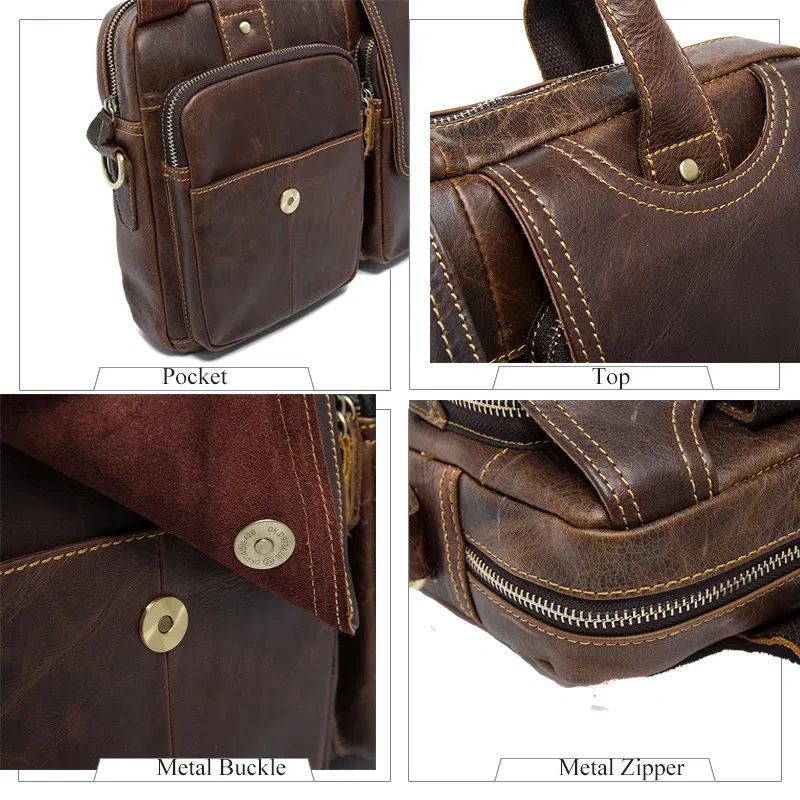 Color: Clear, Ships From: CHINA - WESTAL Men's Bag Genuine Leather Men's Briefcases Laptop Bag Leather Totes for Document Office Bags for Men Messenger Bags 8002
