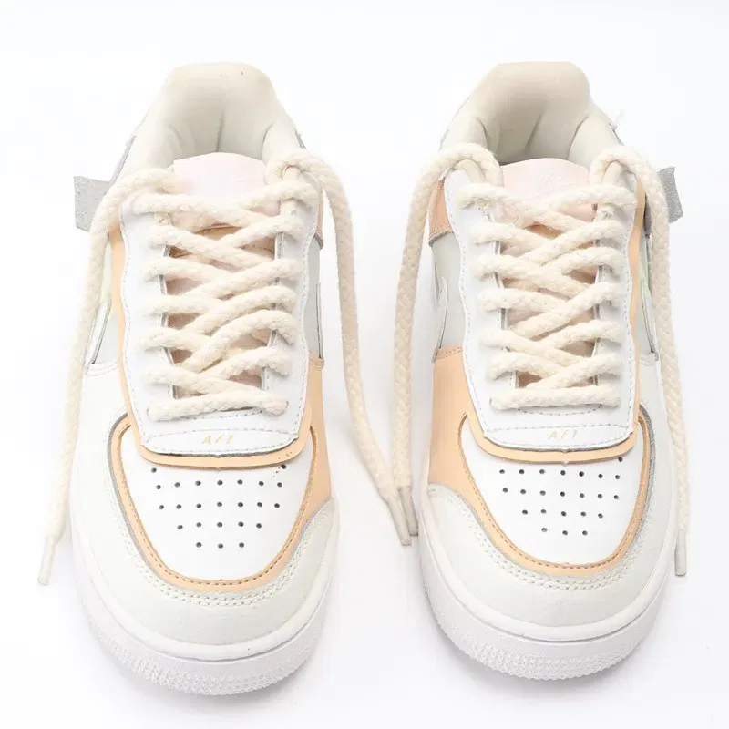 Color: Green, Length: 160cm, Ships From: CHINA - 1Pair Linen Cotton Sneakers Laces for Shoes 8mm Bold Round Shoelaces Quality AF1 Shoe laces 100/120/140/160/180CM Shoestrings