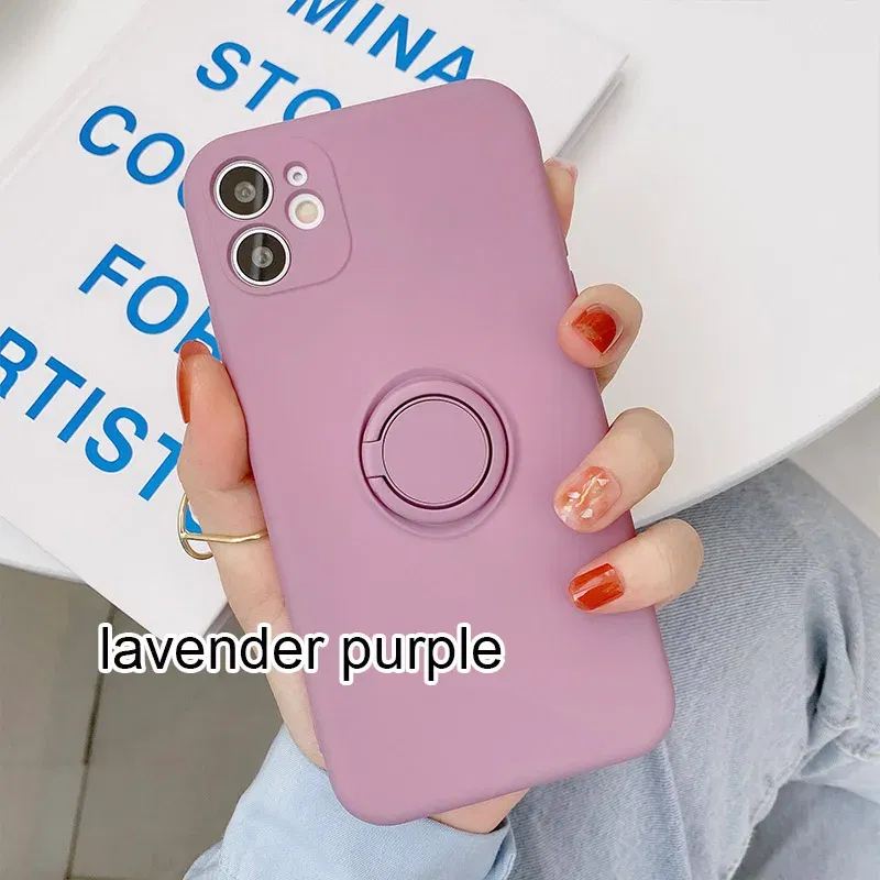 Color: Orange, Ships From: CHINA, Material: EVA - With Ring Holder Phone Case For Samsung Galaxy S25 Ultra S24 S23 S22 S21 Plus A13 A52 A53 A54 TPU Soft Back Cover
