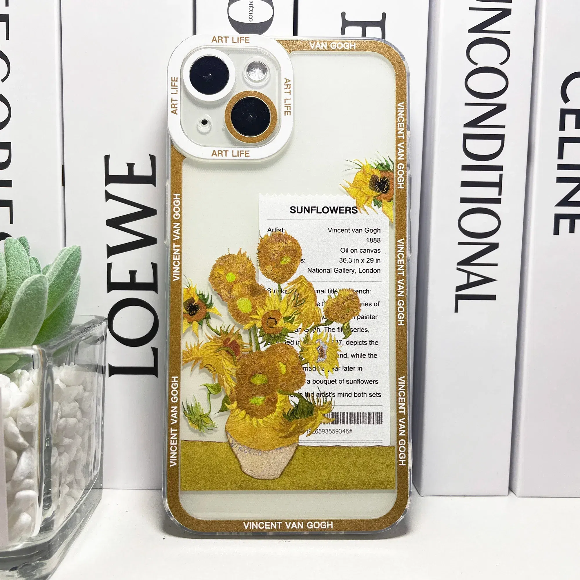 Color: SKY BLUE, Material: PE - Van Gogh Sunflowers The Starry Night Art Aesthetic Phone Case For Samsung Galaxy S10 S20 S21 S22 S23 S24 FE Plus Ultra Note 20