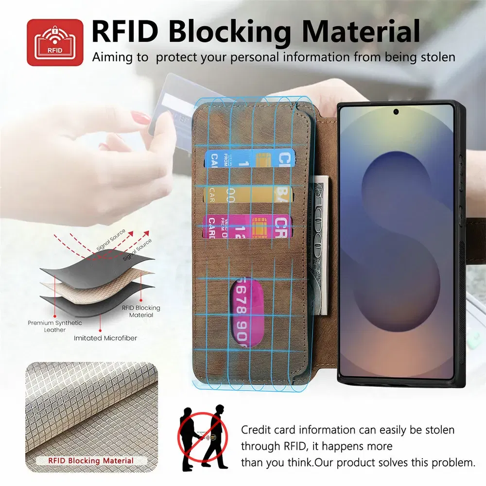 Color: PURPLE, Material: Silicon - Detachable 2IN1 Leather Card Funda for Xiaomi Poco F7 X7 M7 Pro 5G Luxury Case Magnetic Wallet Etui Poco X7 Pro F 7 Ultra Cover