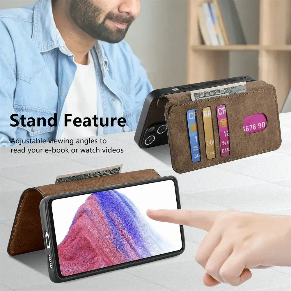 Color: PURPLE, Material: Silicon - Detachable 2IN1 Leather Card Funda for Xiaomi Poco F7 X7 M7 Pro 5G Luxury Case Magnetic Wallet Etui Poco X7 Pro F 7 Ultra Cover