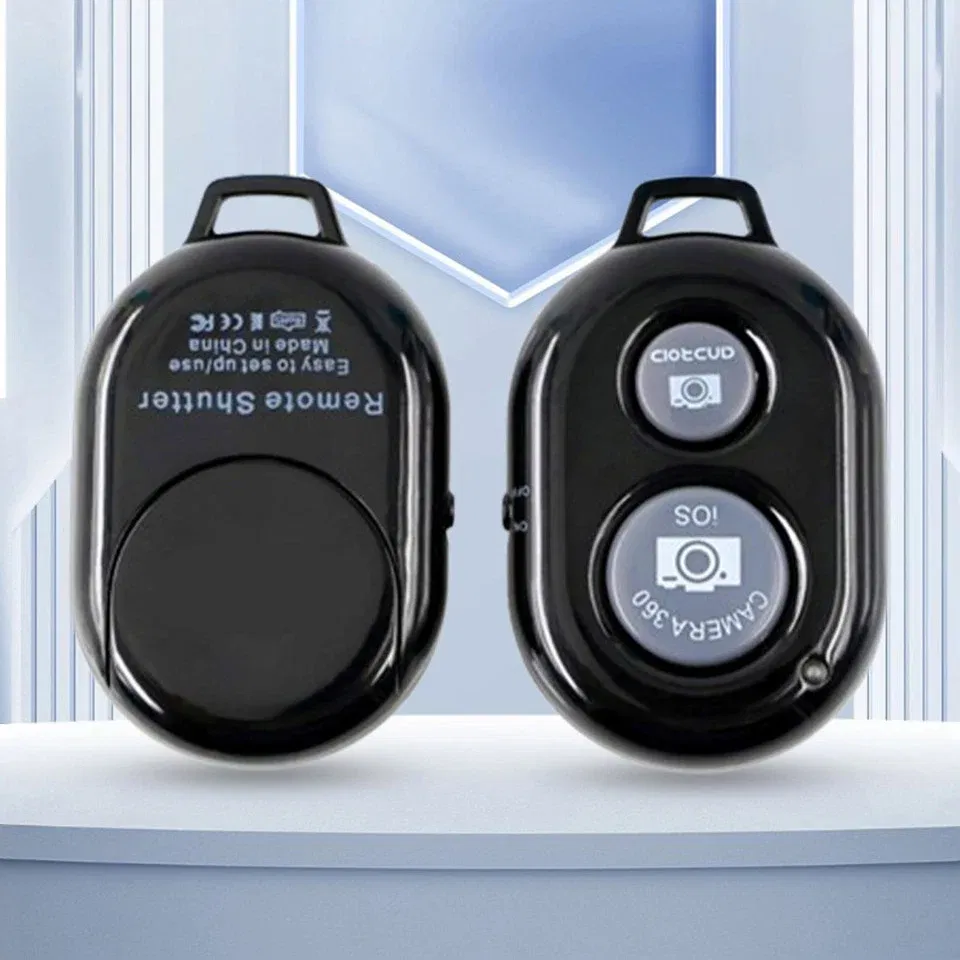 Color: GRAY - Smartphone Bluetooth Shutter Release Wireless Remote Control Mobile Phone for iPhone 15 14 Huawei Samsung Xiaomi HTC Vivo Selfie