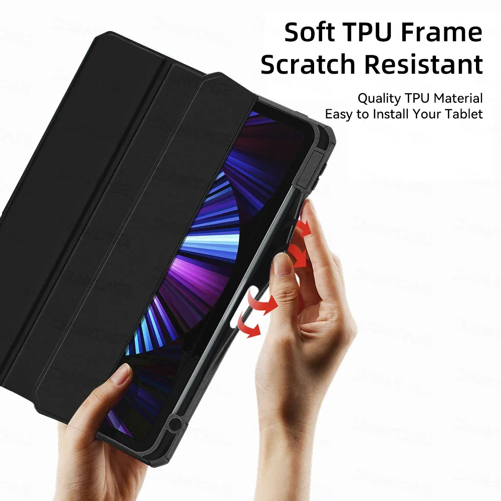 Color: black, Size: Thirteen - For ipad 10th generation case iPad Air 11 inch M2 Air 6 Air 5 4th 10.9 Pro 11 M4 Air13 M2 mini 7 6 10.2 7 8 9th Pro 11 12.9 case