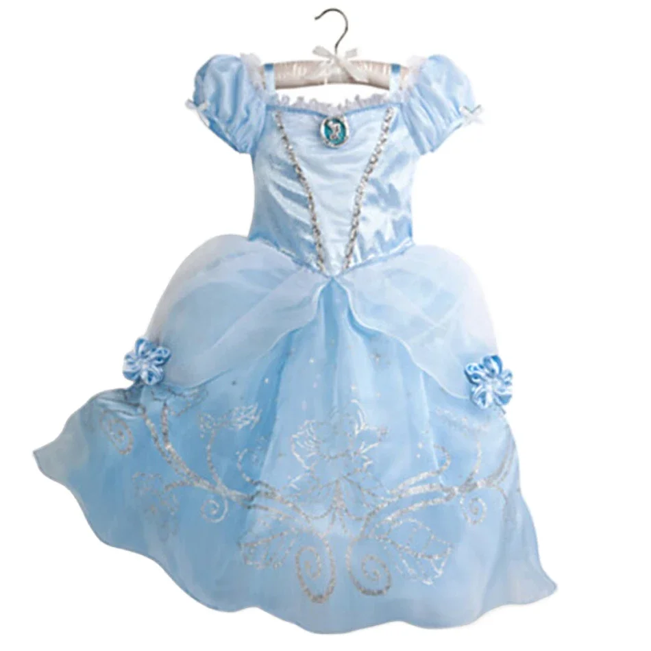 Kid Size: 5, Color: black - Belle Princess Dress for Girls Cosplay Beauty and The Beast Snow White Costumes Kids Halloween Carnival Birthday Clothes