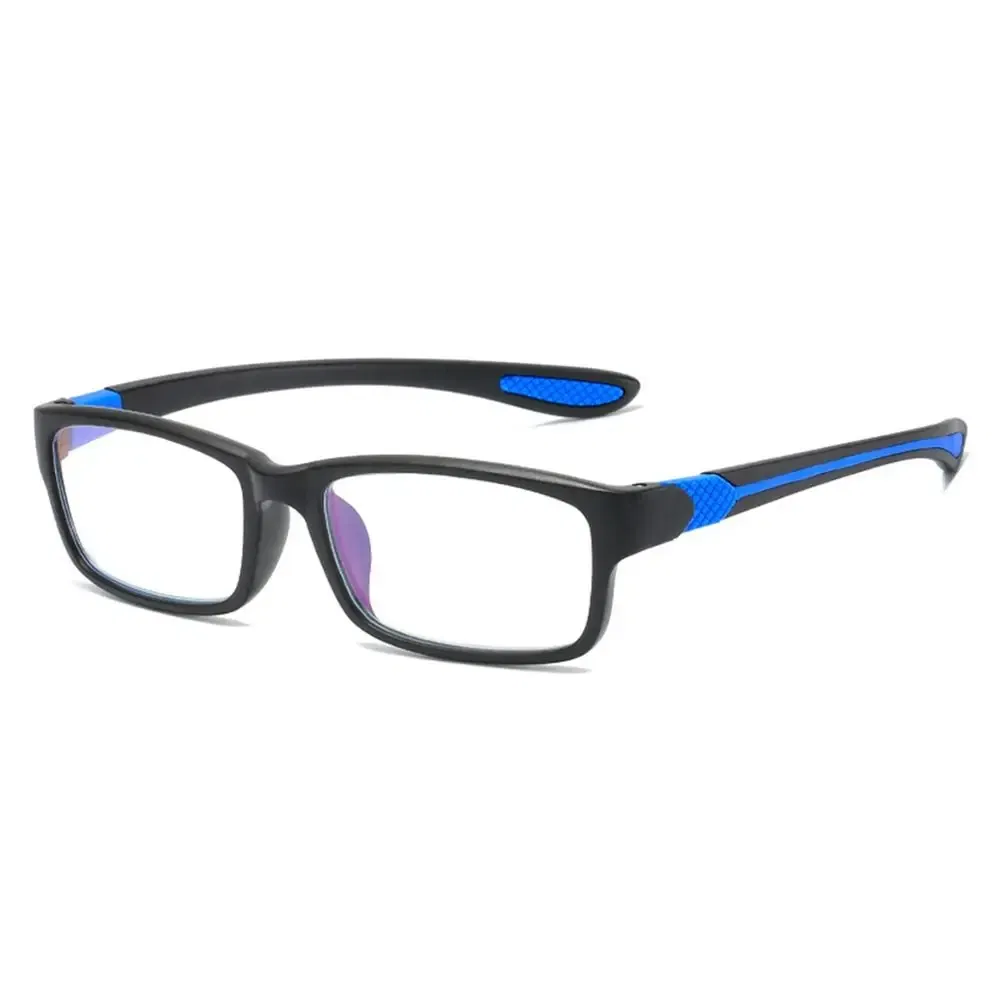 Frame Color: Pink, Eye Prescription: +125 - Reading Glasses Men Fashion Sports Anti-blue Light Blocking Reading Eyewear Grey Red TR90 Frame Presbyopia Eyeglasses