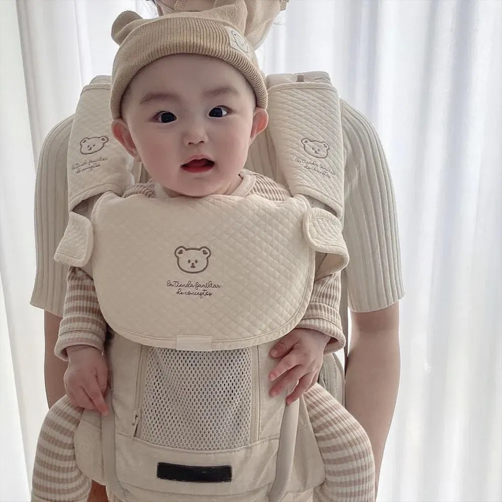 Color: army green - 3pcs/Set Waterproof Baby Bibs Muslin Saliva Towel Cotton Shoulder Pad Bite Cushion Baby Accessories Girl Burp Cloth