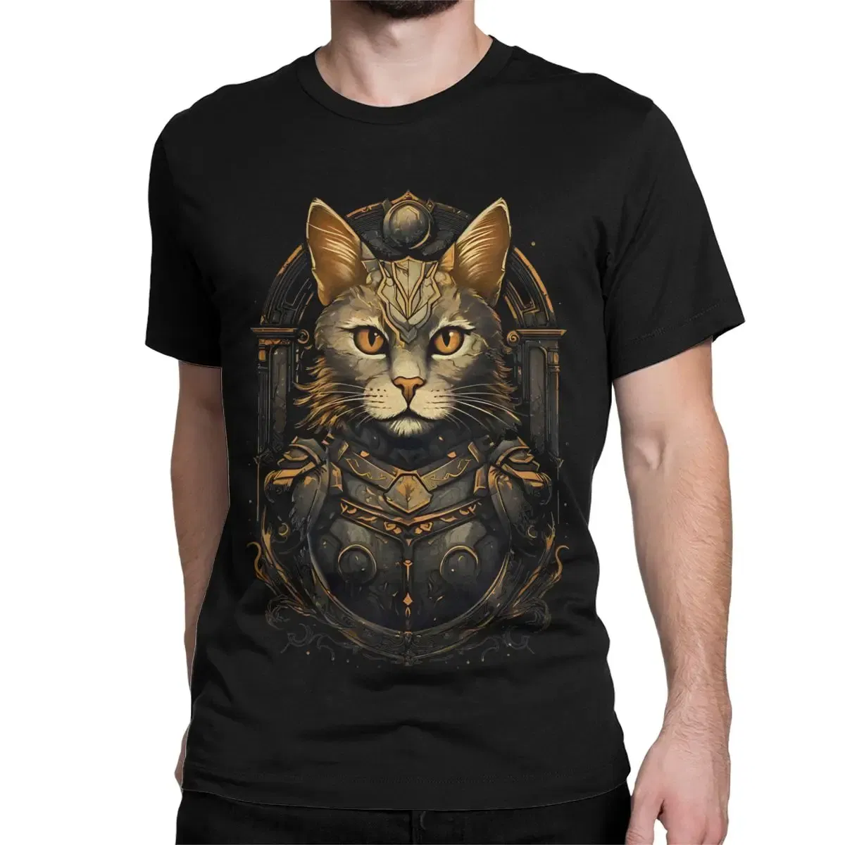 Color: Gold, Size: 4XL - Awesome Adeptus Astartes T-Shirt Men Women's O Neck Pure Cotton T Shirts W-Warhammer 40k Short Sleeve Tee Shirt 6XL Tops