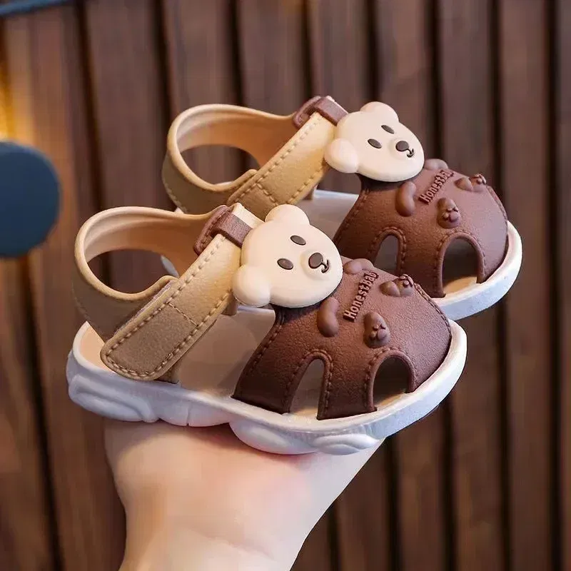 Color: Blue, Shoe Size: 3.5 - 2023 Summer Baby Boys Girls Sandals Children Beach Sandals Cartoon Infant Toddler Shoes Comfortable Soft Sole Kids Student Shoes
