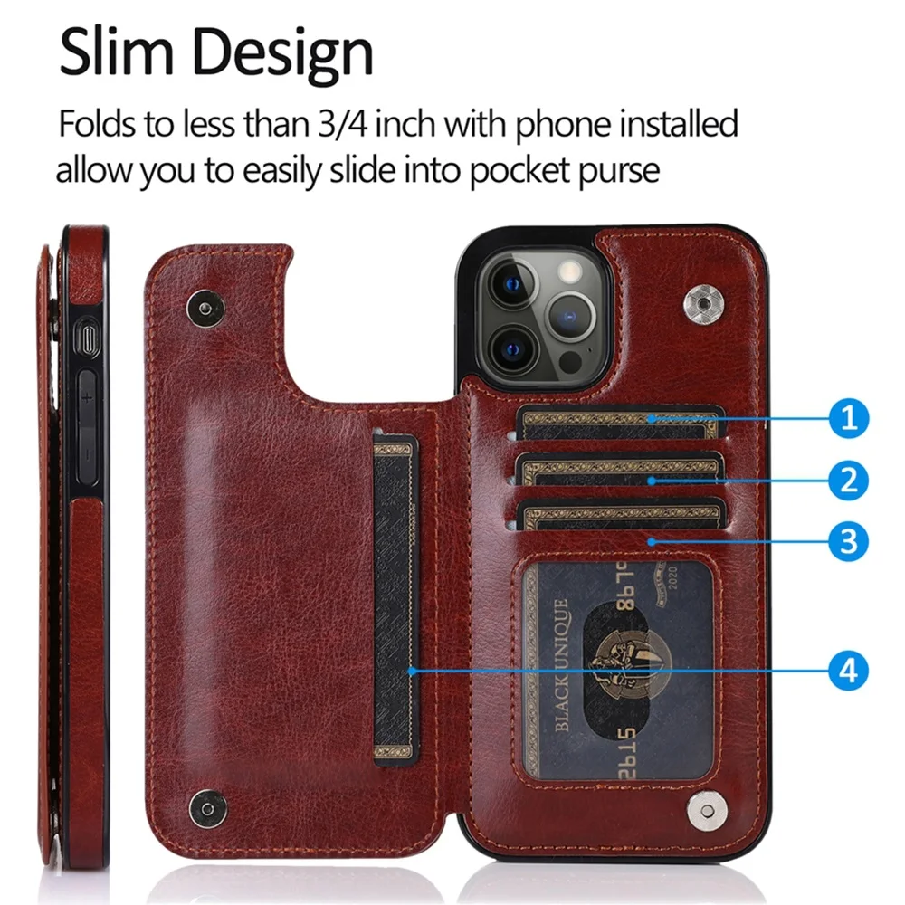 Material: Vinyl, Color: Pink - Leather Wallet Case for iPhone 15 14 13 12 11 Pro Max Mini Wallet Case XR X XS Max 8 7 6S 6 Plus SE 2022 2020 Card Holder Flip