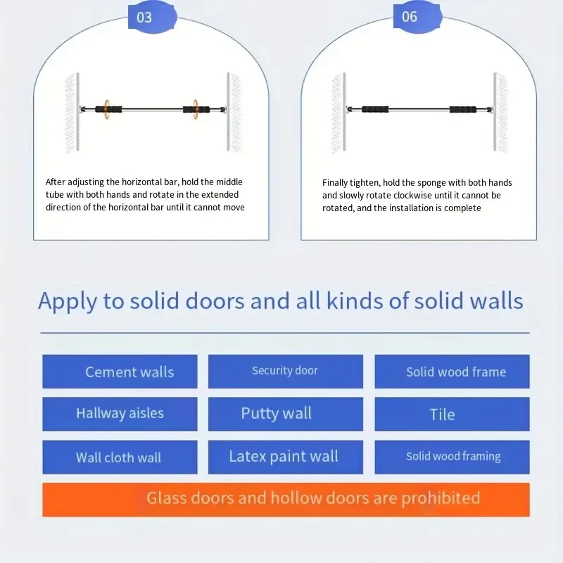 Single Bar Pull-Up Door Frame Trainer - Fun & Fit Playground for Kids