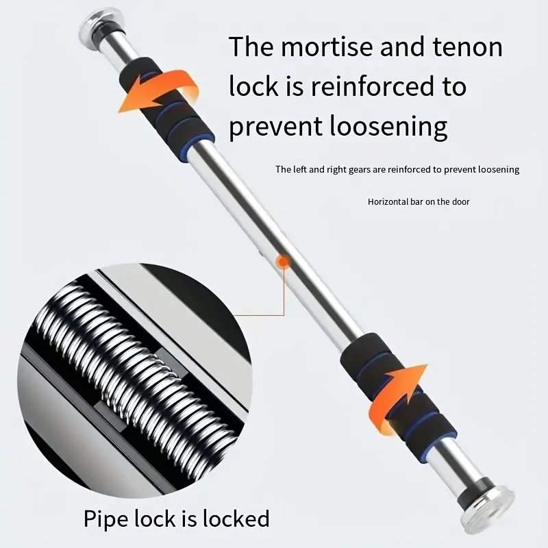 Single Bar Pull-Up Door Frame Trainer - Fun & Fit Playground for Kids