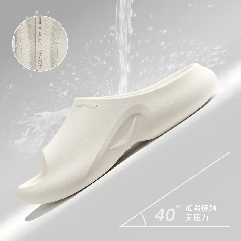 Color: black, Shoe Size: 38-39 - High Quality EVA Soft Thick Soled Slippers Women's Summer Fashion Wear Slippers Home Home Sandals Men's Beach Shoes