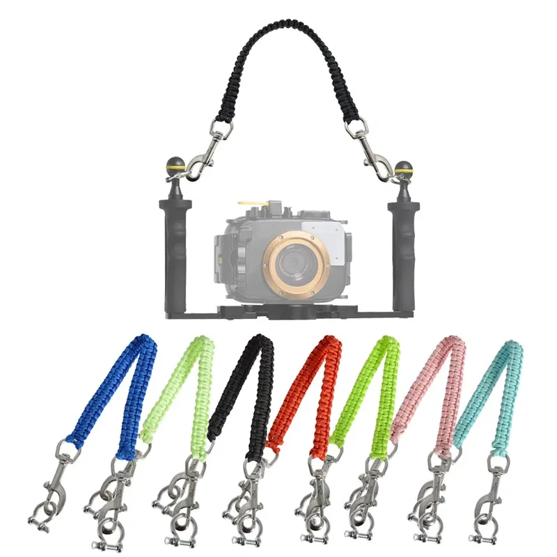 Body Color: Red - Scuba Diving Handle Rope Lanyard Strap Carrier Gopro Sony Canon Nikon Camera Housing Case Light Holder Underwater Photography