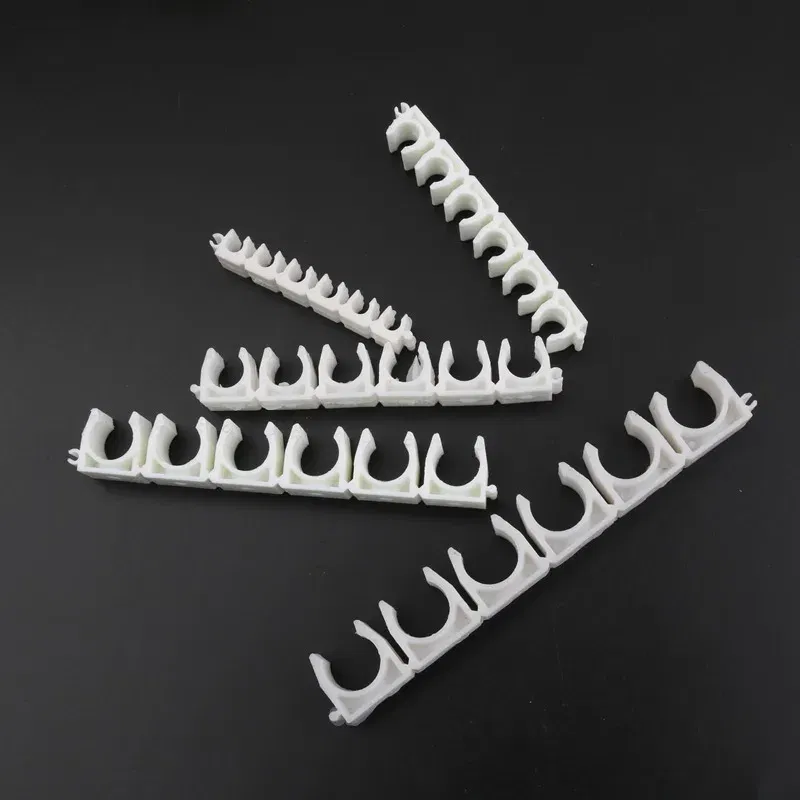 Color: black, Diameter: 1/2'' - 1pc Plastic 4 6 8 10 12mm Tube Clamp Water Pipe Support Garden Irrigation System Micro Soft Hose Fittings
