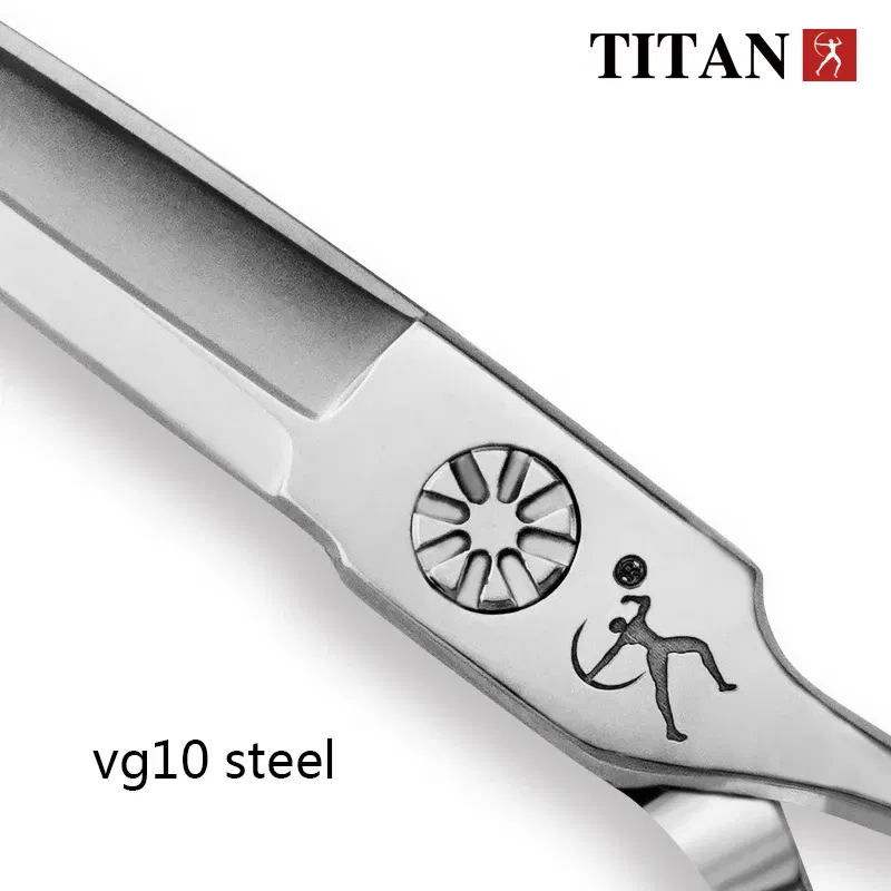 Color: Black - Titan professional hairdresser's barber set of scissors cutting Hairdressing salon scissors sharp tools 5.5inch 6.0inch