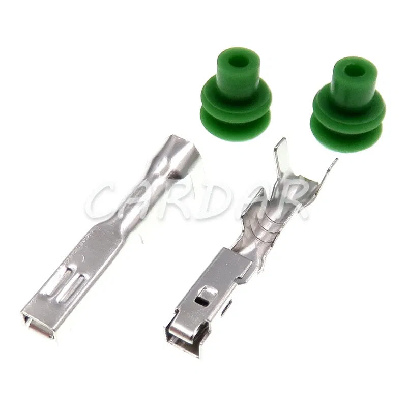 Color: WHITE - 1 Set 2 Pin 6189-0777 Automobile Sealed Connector Electrical Waterproof Socket AC Assembly Water Temperature Sensor For Nissan