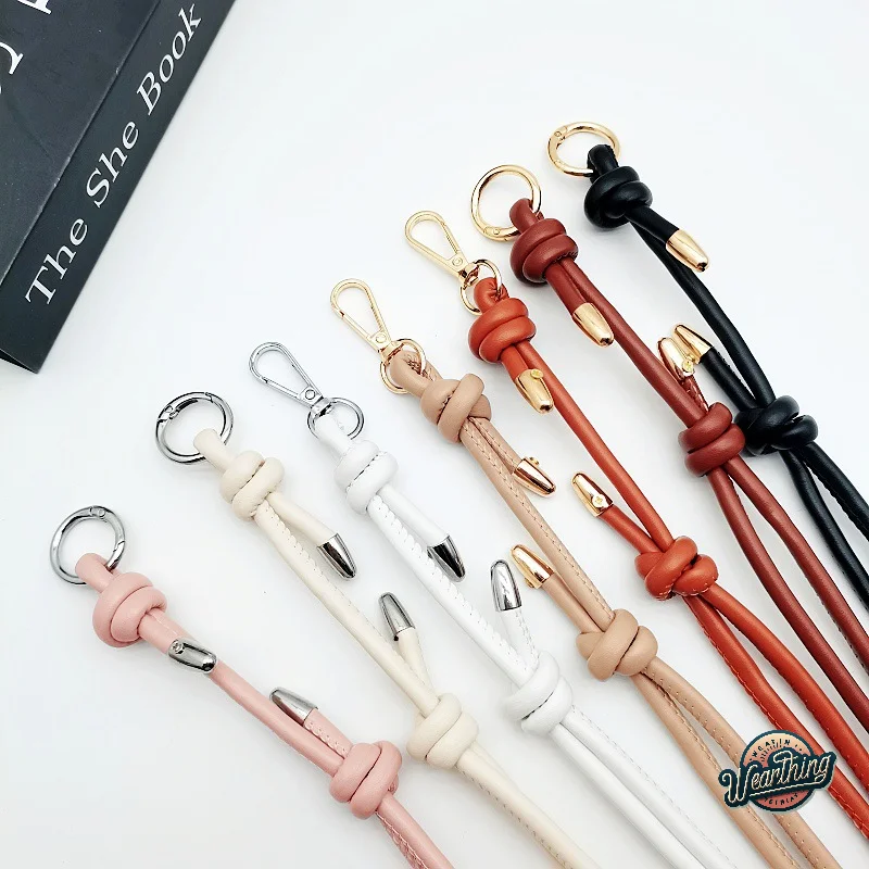 Color: Hot Pink - Long Leather Shoulder Strap Crossbody Bag Adjustable Replacement Belt Handbag Strap Accessories DIY Bag Belt For Handbags