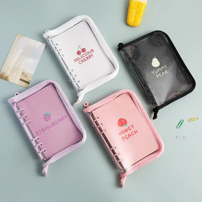 Color: WHITE, Size: A5 - New Arrival 2023 Cute A5/A6 My Journal Agenda Notebook & DIY Photocard Binder Organizer Gift Book School Stationery