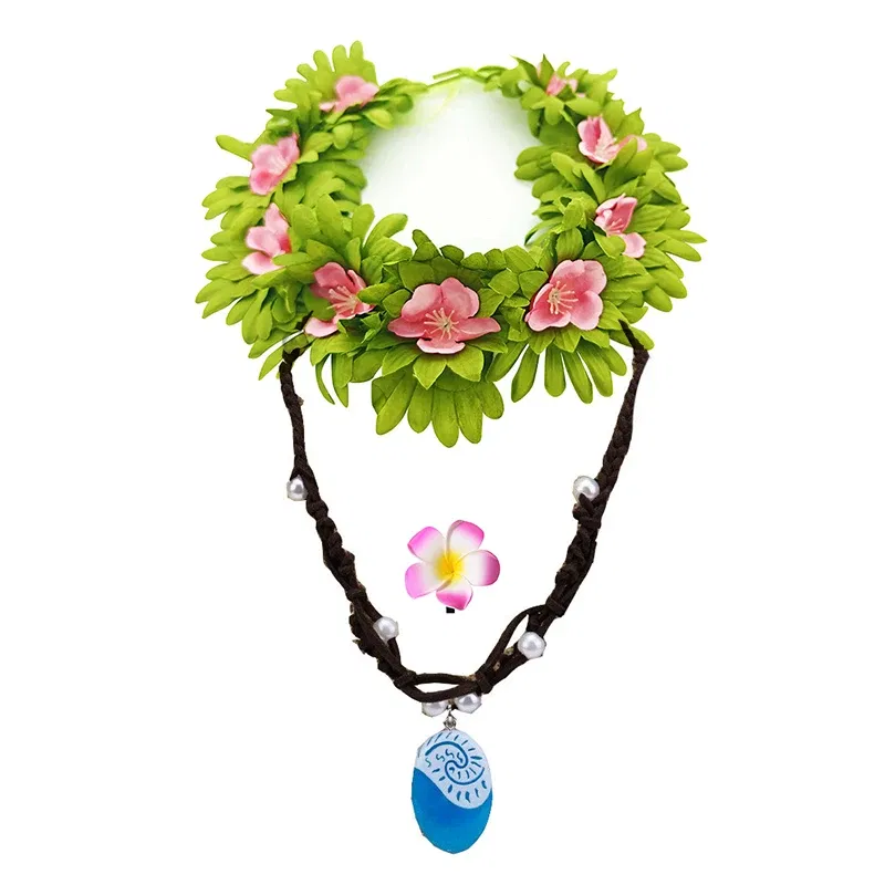 Color: Khaki, Kid Size: 15t - Disney Movie Moana 2 Girl Dress Cosplay Party Costume Ocean Adventure Princess Fancy Clothes Children Vaiana Outfit Dress
