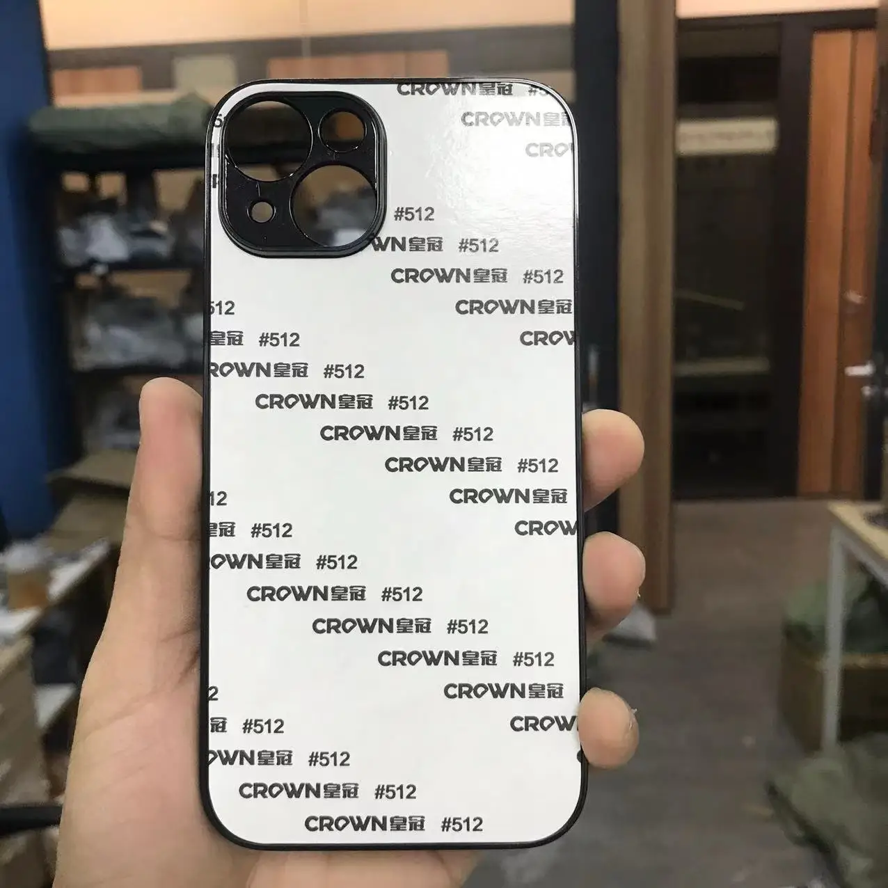 Color: Beige, Material: PC - 5pcs  plastic Sublimation Blank Cover Case For iPhone 16 15 14 13 12 11 12 Pro Max With Aluminium Plate