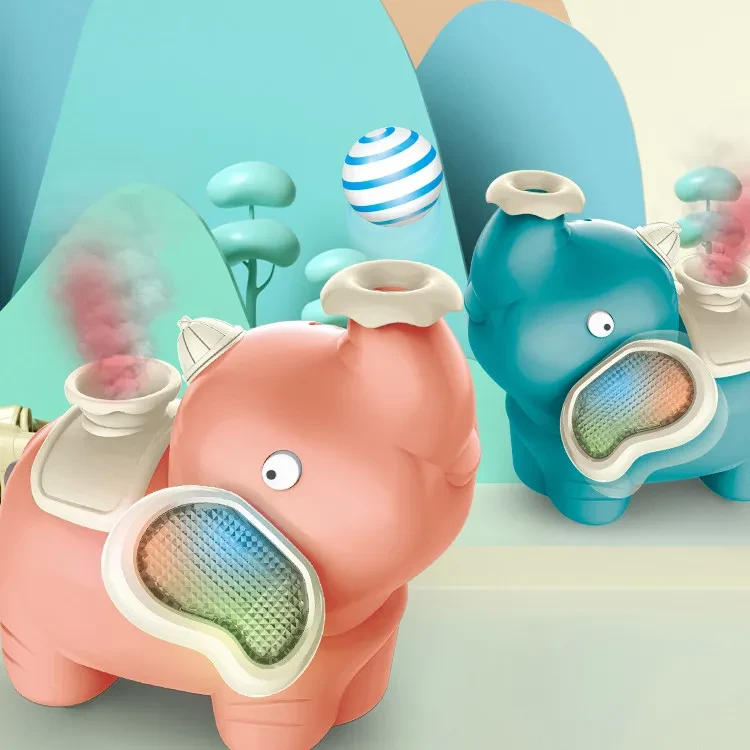 Douyin Net Celebrity Elephant Cartoon Toy Fun Spray Humidifying Children's Toy With Music And Light Booth