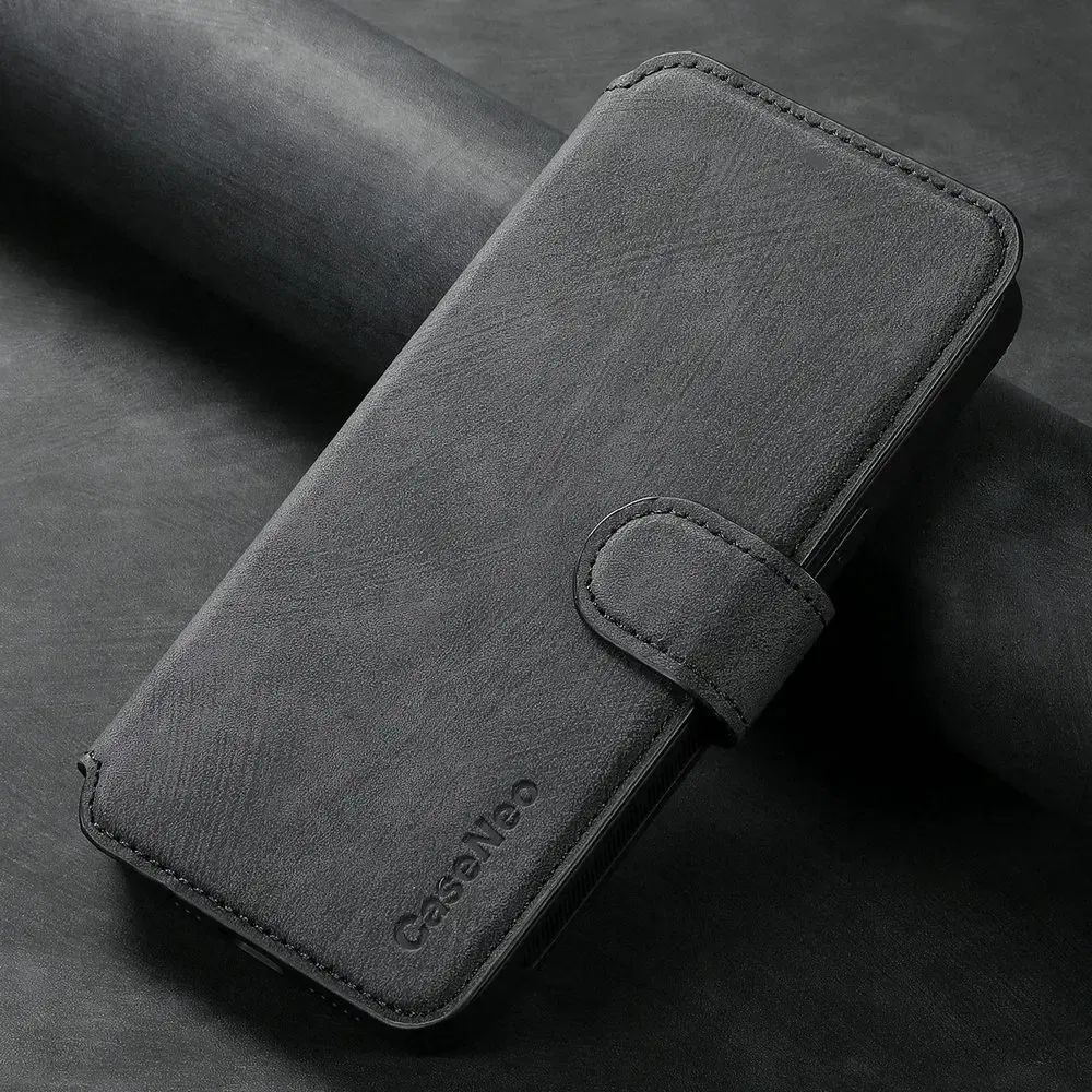 Color: black, Material: Nylon - For Poco F8 Ultra F7 X7 X6 M6 M7 Pro 5G Luxury Case RFID Leather 2IN1 Detachable Book Funda Xiaomi Poco F6 X5 X 6 F 8 Flip Cover