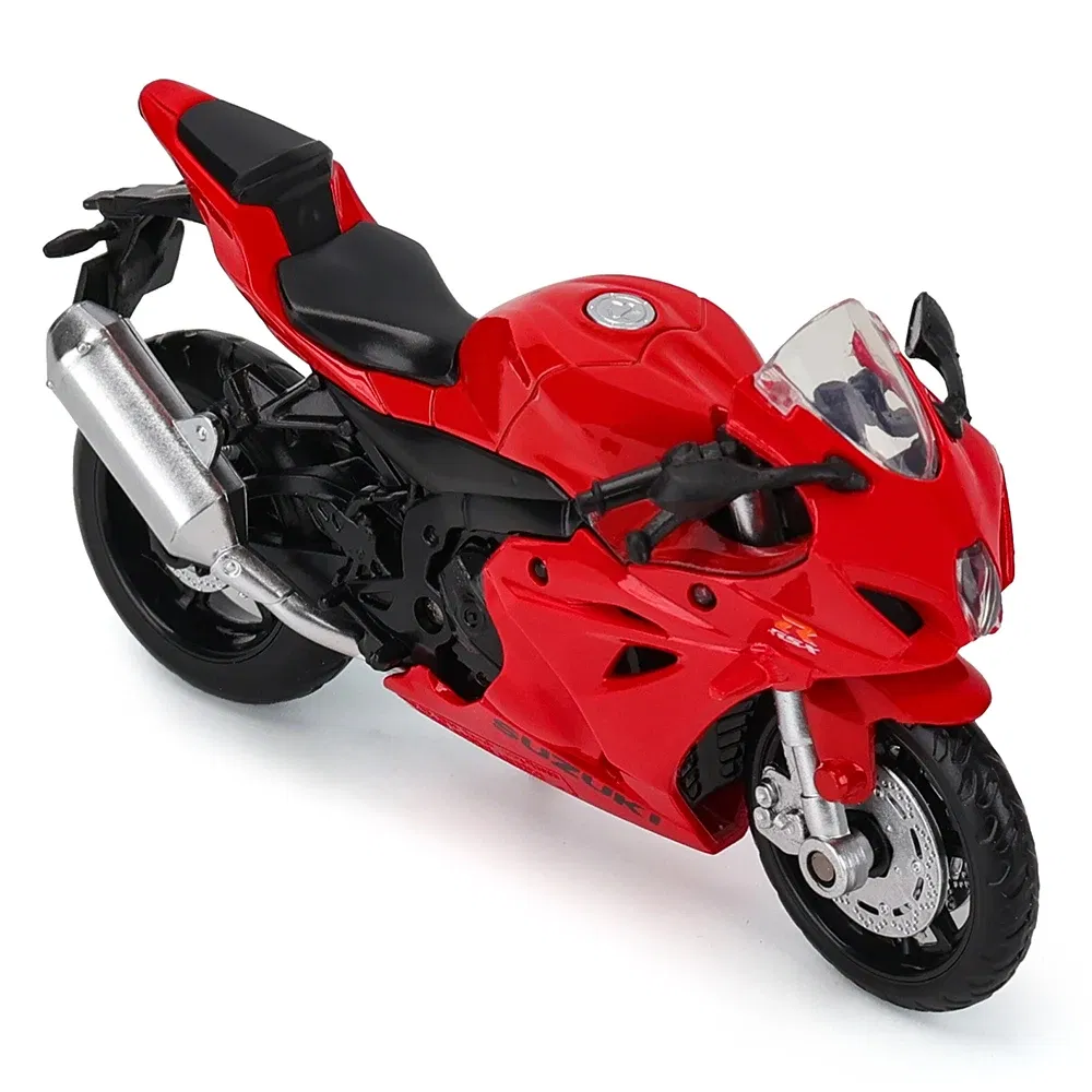 Color: green - MSZ 1:18 Suzuki GSX-R1000 with base alloy die-cast car motorcycle model, toy gift giving, die-cast static motorcycle model