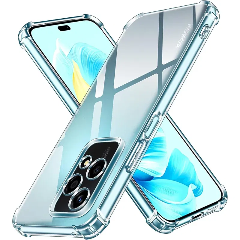 Material: Microfiber - Shockproof Silicone Soft Case For Huawei Honor 200 90 70 50 Lite Pro Ultra Thin Cover For Honor200 Lite Clear Slim Fundas