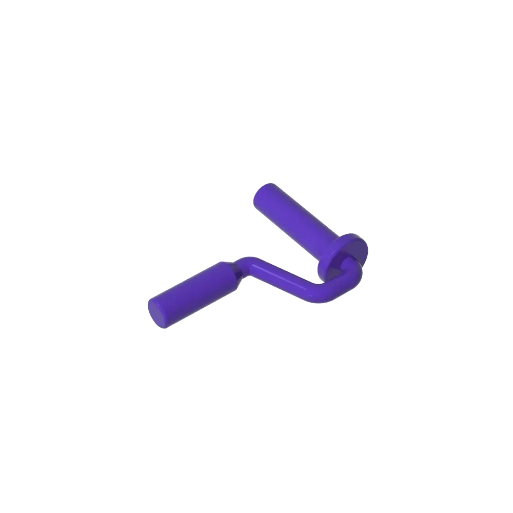 Color: Blue - Gobricks GDS-90263 Equipment Paint Roller Brush Handle Edge On Handle compatible with lego 12885 Assembles Building Blocks