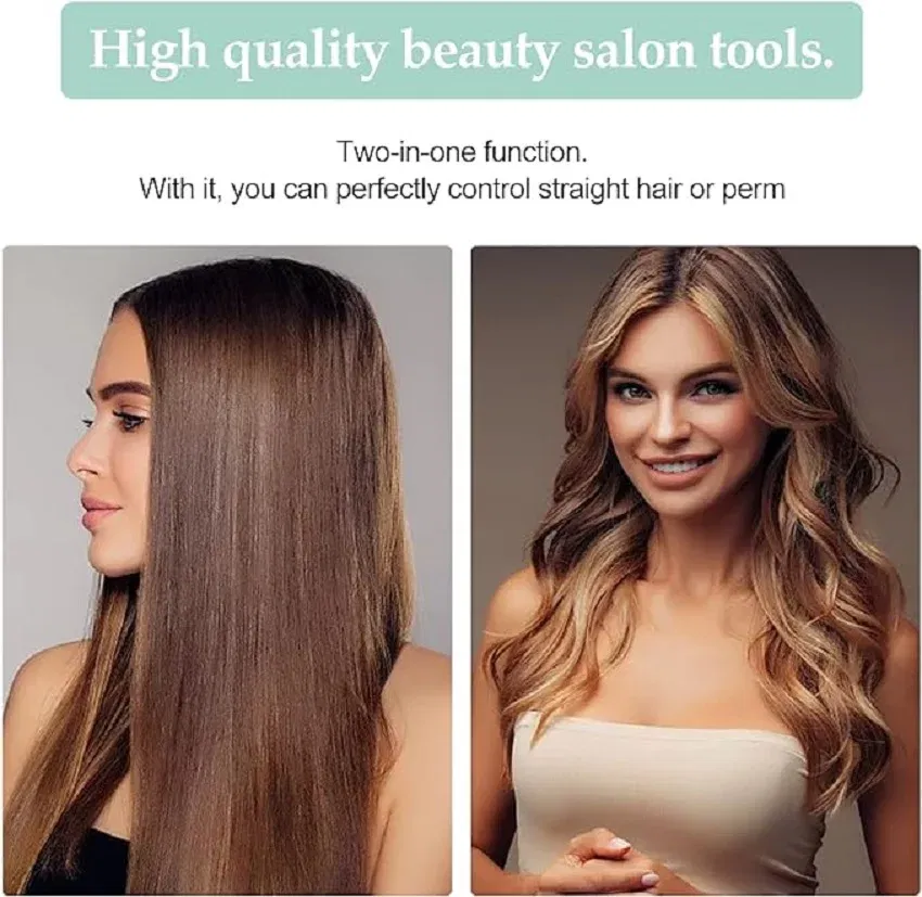 Color: WHITE, Plug standard: AU - Mini Flat Iron For Travel Hair Straightener Small Portable Straightening Iron Ceramic Women Men Quick Easy Short Hair Styling